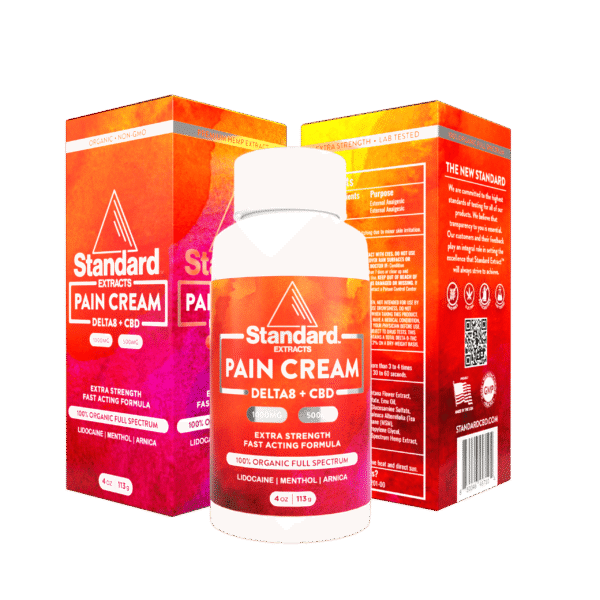 Delta 8 + CBD Pain Relief Cream – 4oz