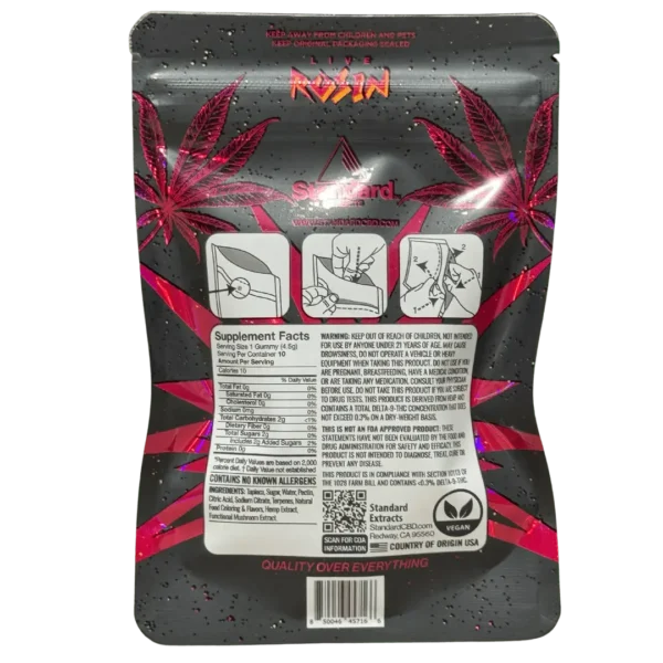 Watermelon Live Rosin Gummies – Pack of 10 (BEST SELLER) - Image 3