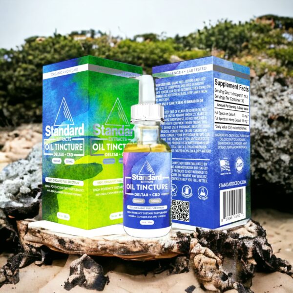 Delta 8 + CBD Tincture – 1000mg + 500mg Blend - Image 2